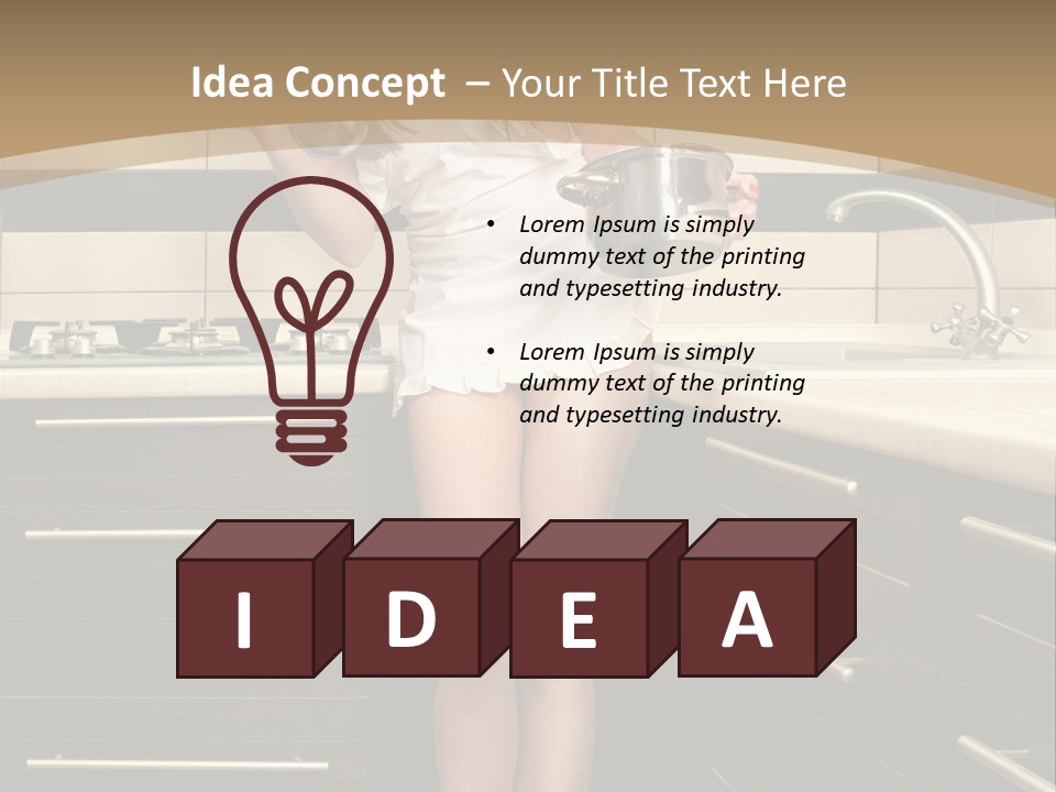 Clothes Uniforms Temptation PowerPoint Template