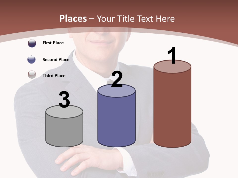 Smiling Manager Bookkeeper PowerPoint Template