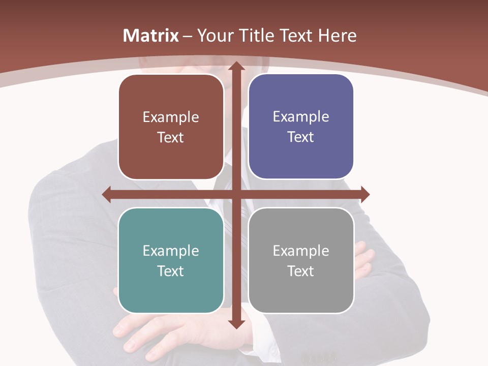 Smiling Manager Bookkeeper PowerPoint Template