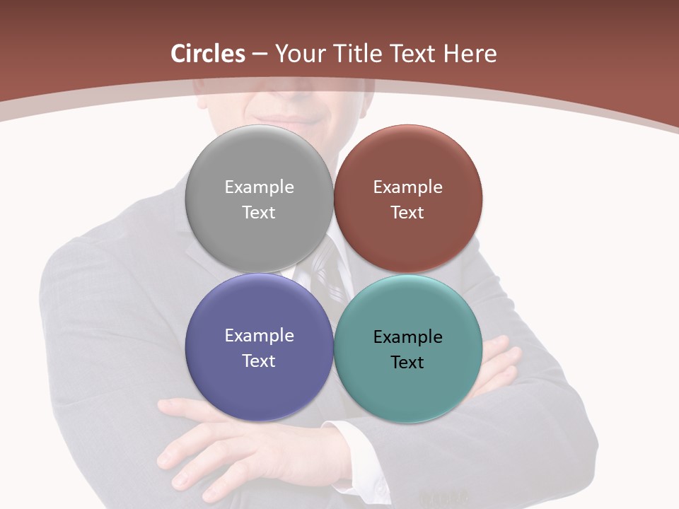 Smiling Manager Bookkeeper PowerPoint Template