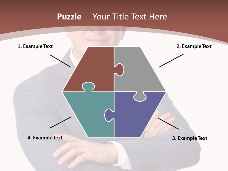 Smiling Manager Bookkeeper PowerPoint Template