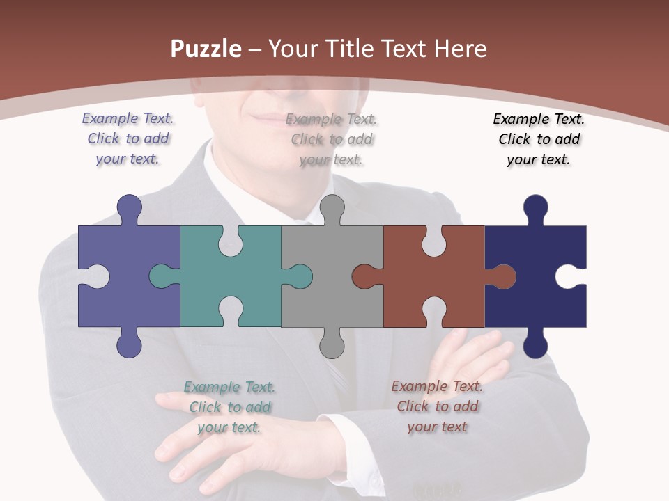 Smiling Manager Bookkeeper PowerPoint Template