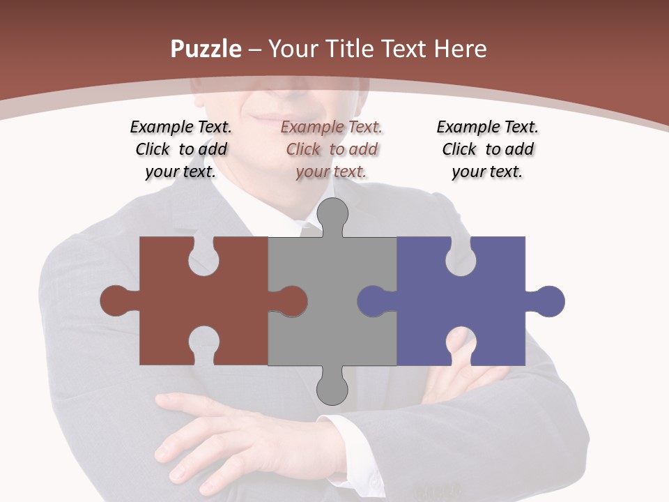 Smiling Manager Bookkeeper PowerPoint Template