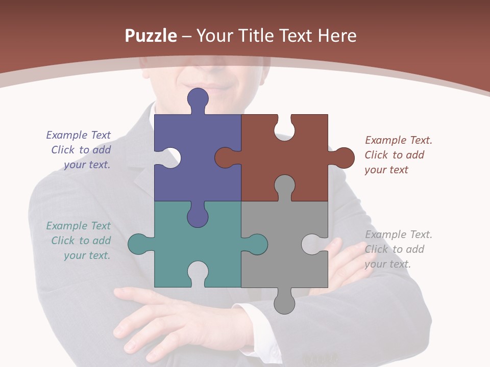 Smiling Manager Bookkeeper PowerPoint Template