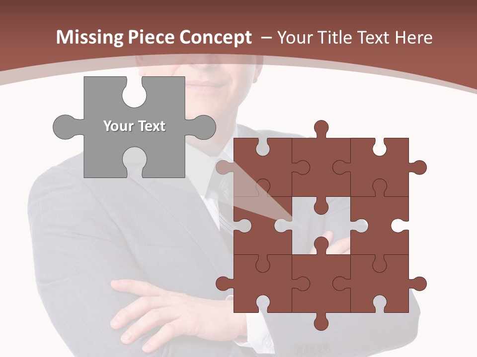 Smiling Manager Bookkeeper PowerPoint Template