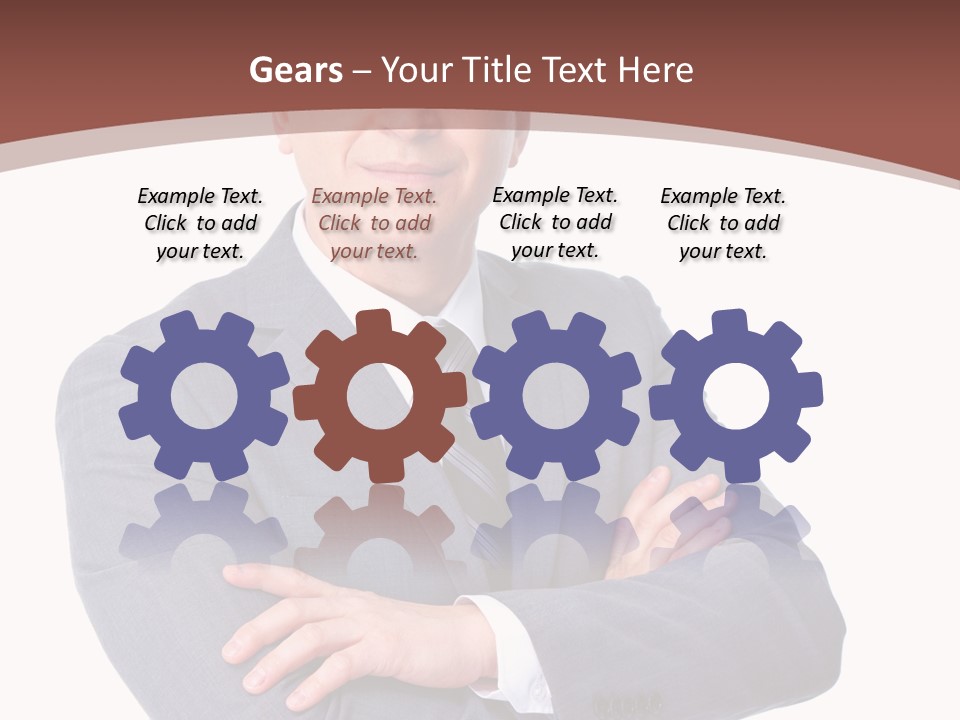 Smiling Manager Bookkeeper PowerPoint Template