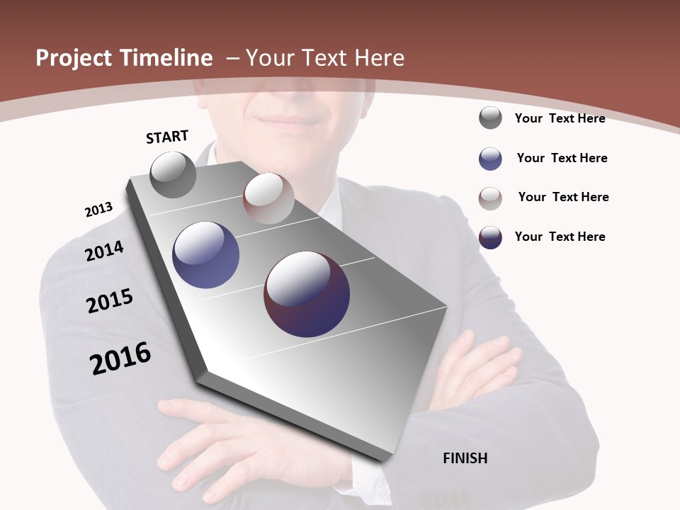 Smiling Manager Bookkeeper PowerPoint Template