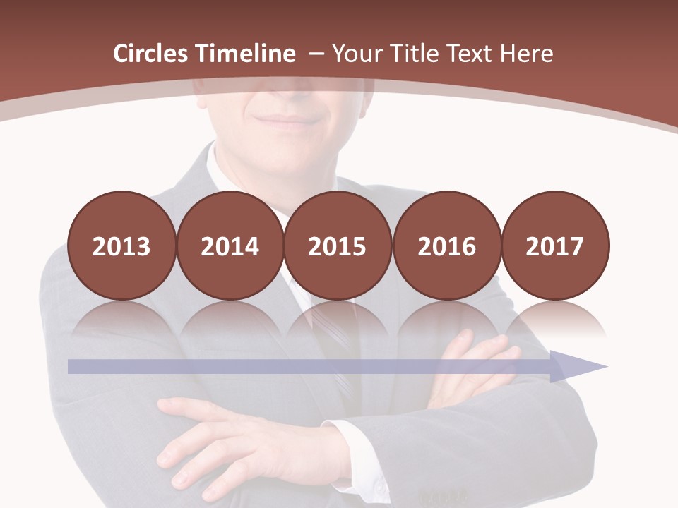 Smiling Manager Bookkeeper PowerPoint Template