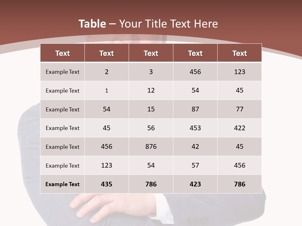 Smiling Manager Bookkeeper PowerPoint Template