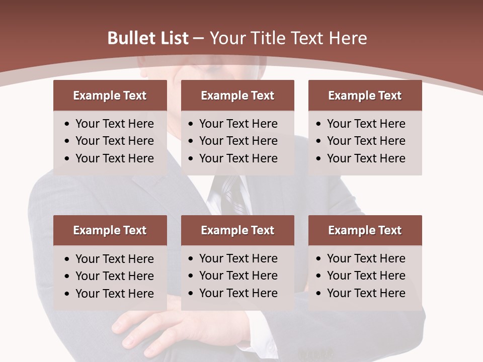 Smiling Manager Bookkeeper PowerPoint Template