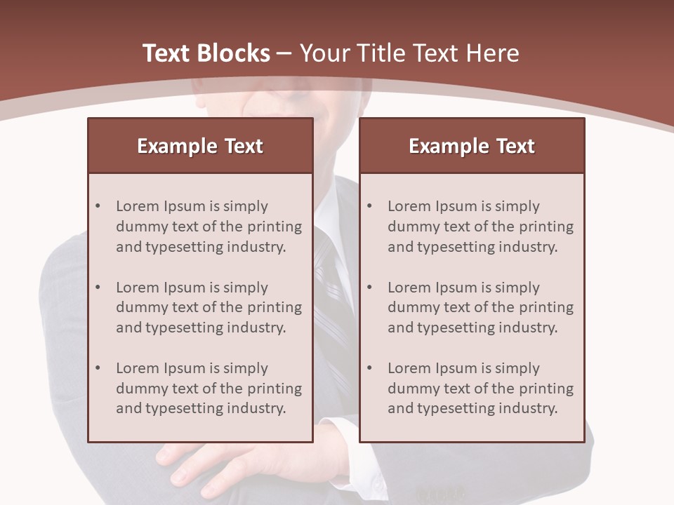 Smiling Manager Bookkeeper PowerPoint Template