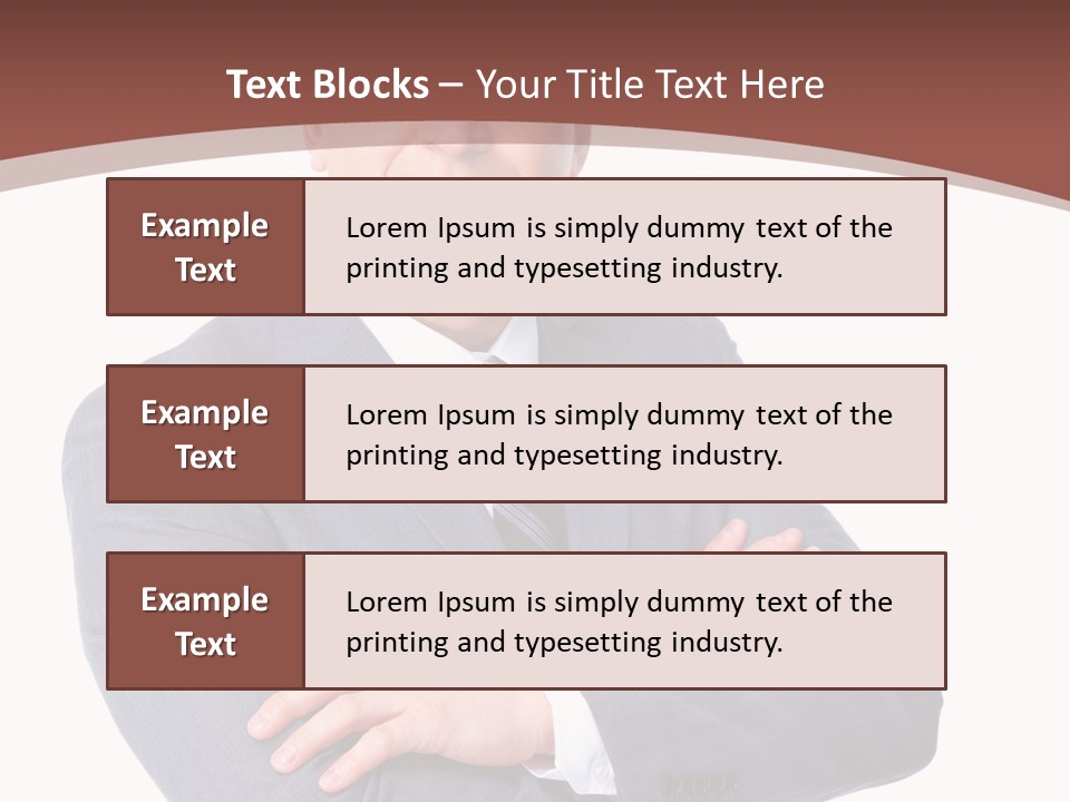 Smiling Manager Bookkeeper PowerPoint Template