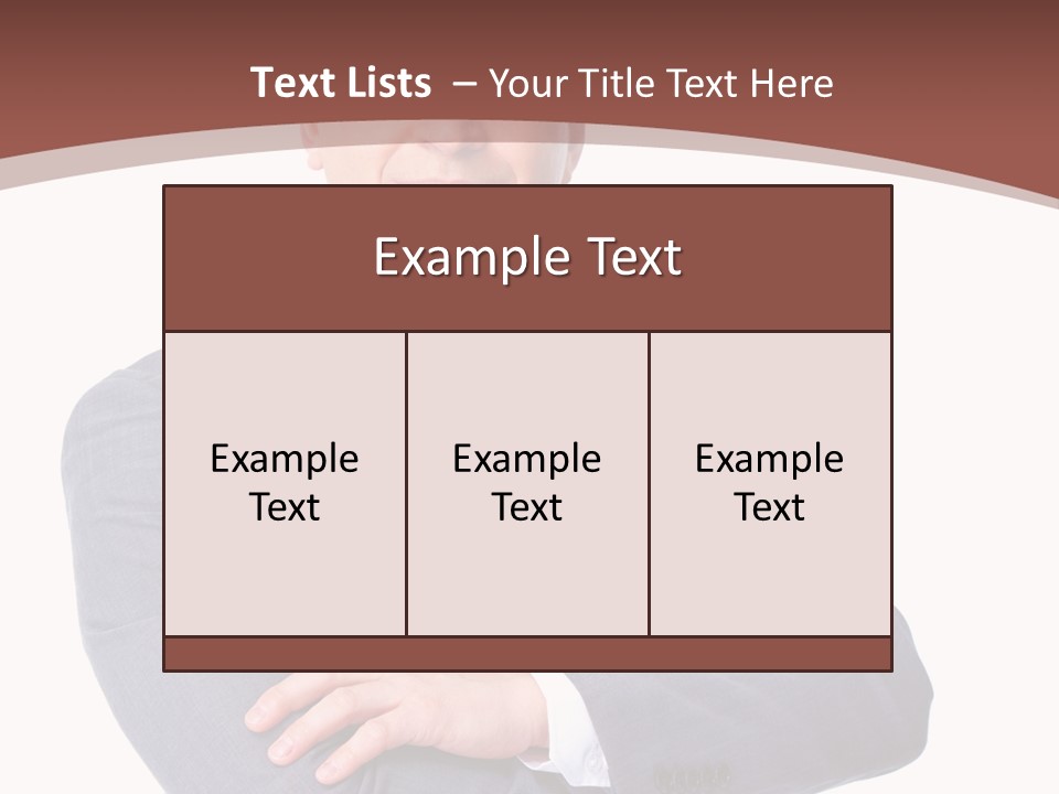Smiling Manager Bookkeeper PowerPoint Template