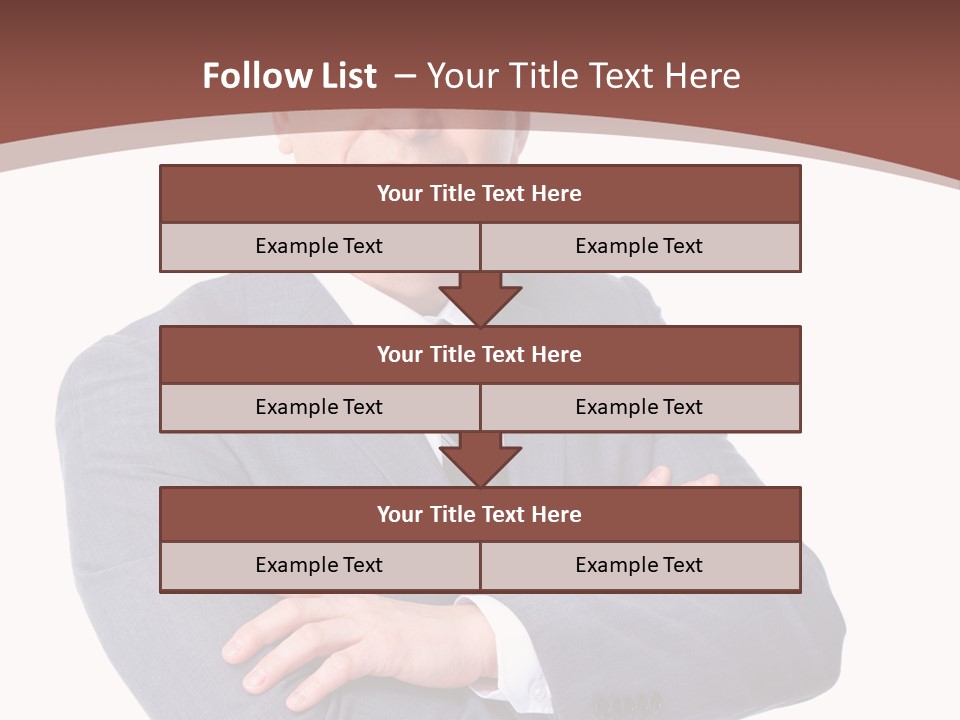 Smiling Manager Bookkeeper PowerPoint Template