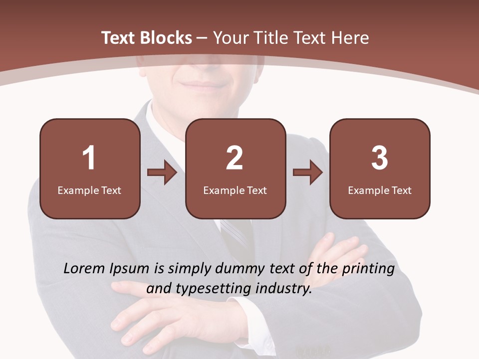 Smiling Manager Bookkeeper PowerPoint Template
