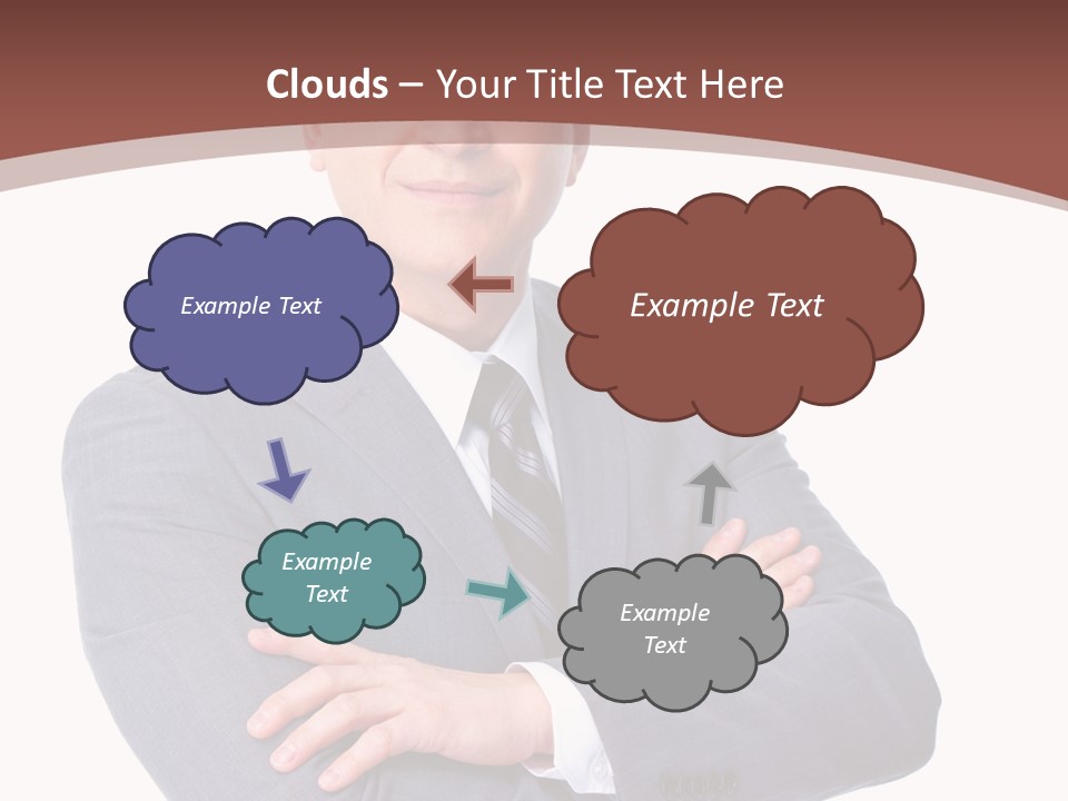 Smiling Manager Bookkeeper PowerPoint Template