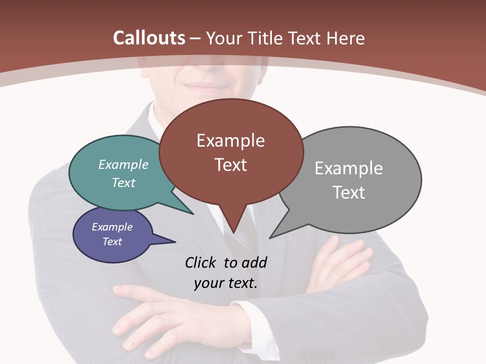 Smiling Manager Bookkeeper PowerPoint Template