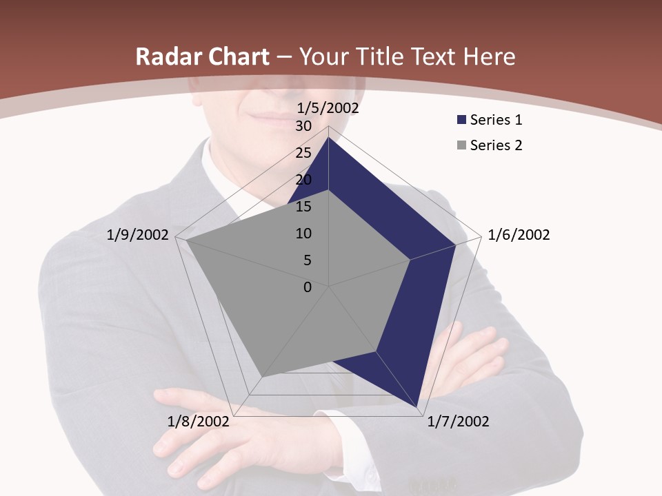 Smiling Manager Bookkeeper PowerPoint Template