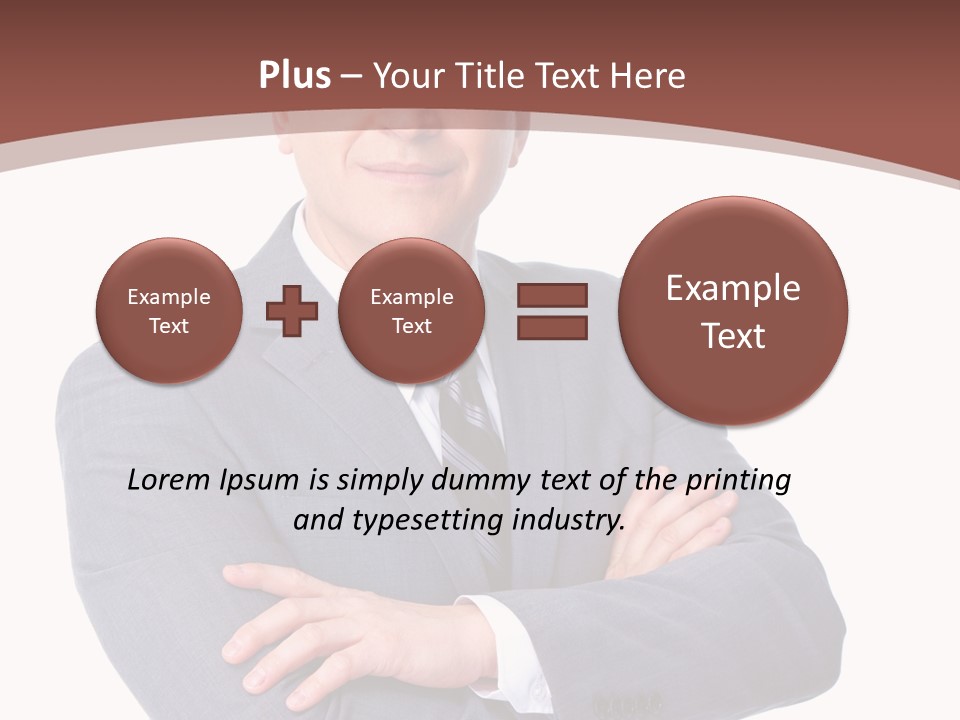 Smiling Manager Bookkeeper PowerPoint Template