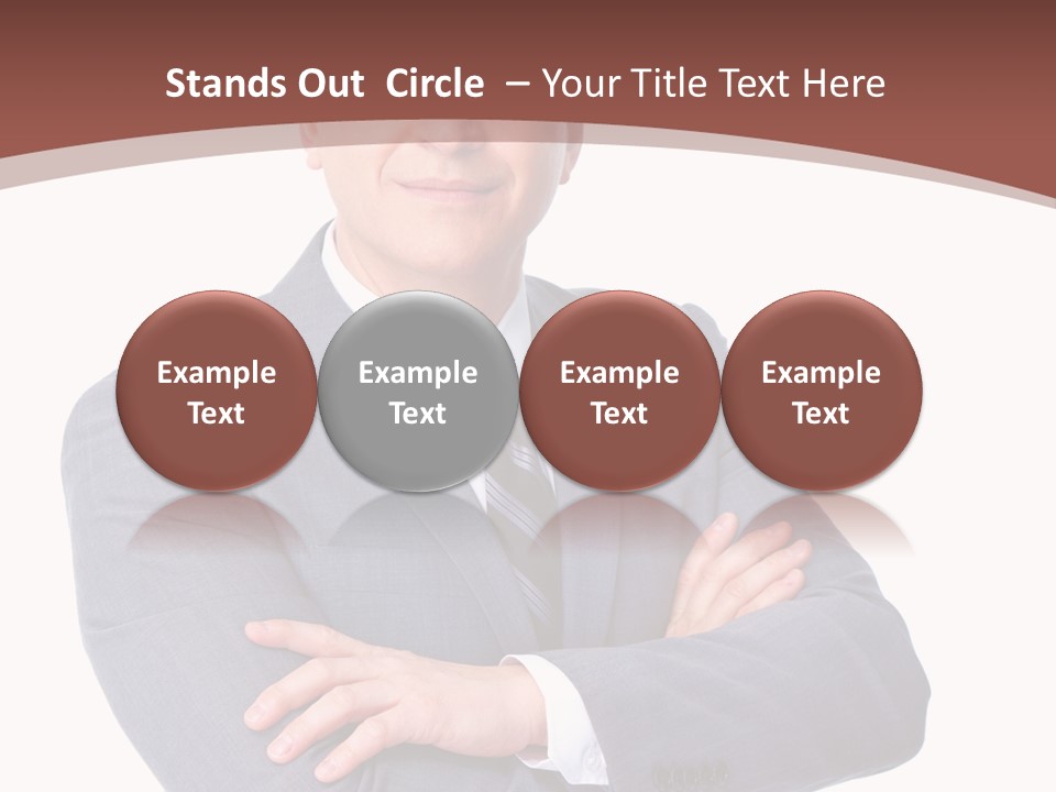 Smiling Manager Bookkeeper PowerPoint Template