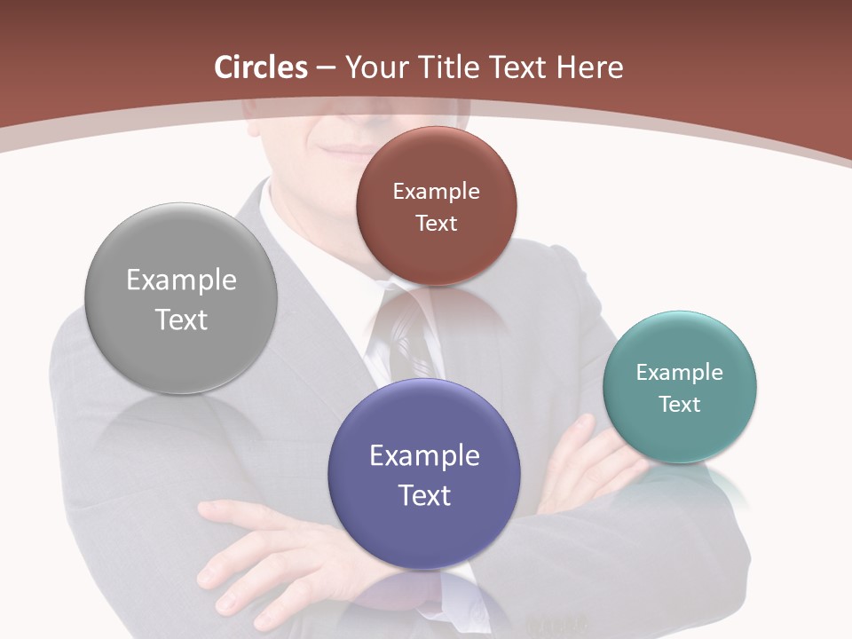 Smiling Manager Bookkeeper PowerPoint Template