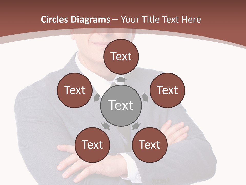 Smiling Manager Bookkeeper PowerPoint Template