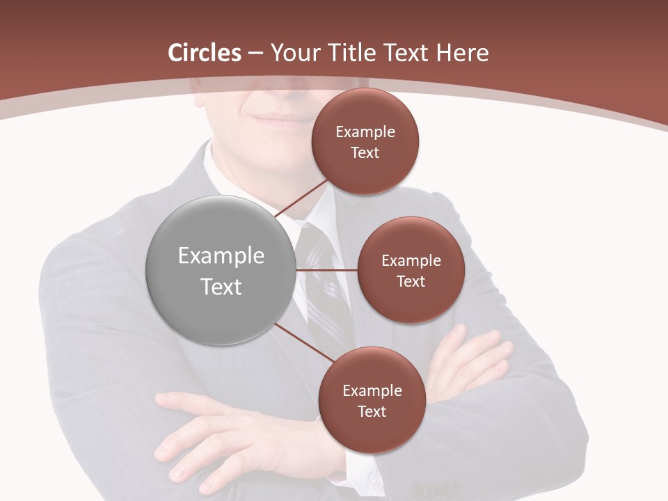 Smiling Manager Bookkeeper PowerPoint Template