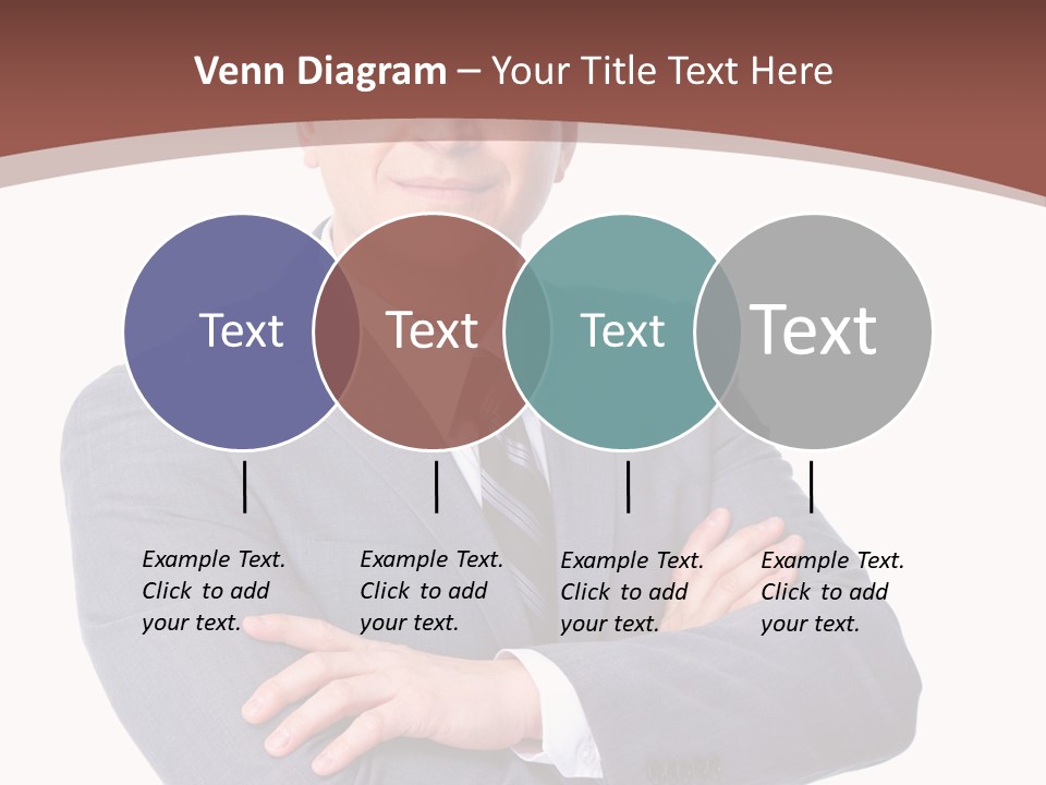 Smiling Manager Bookkeeper PowerPoint Template