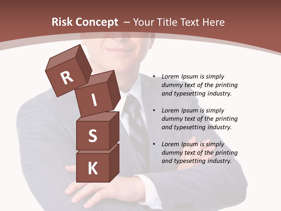 Smiling Manager Bookkeeper PowerPoint Template