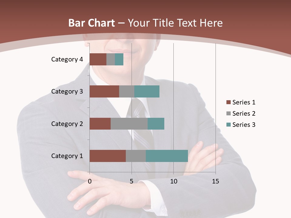 Smiling Manager Bookkeeper PowerPoint Template