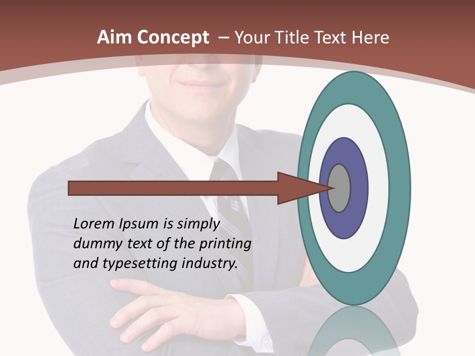 Smiling Manager Bookkeeper PowerPoint Template