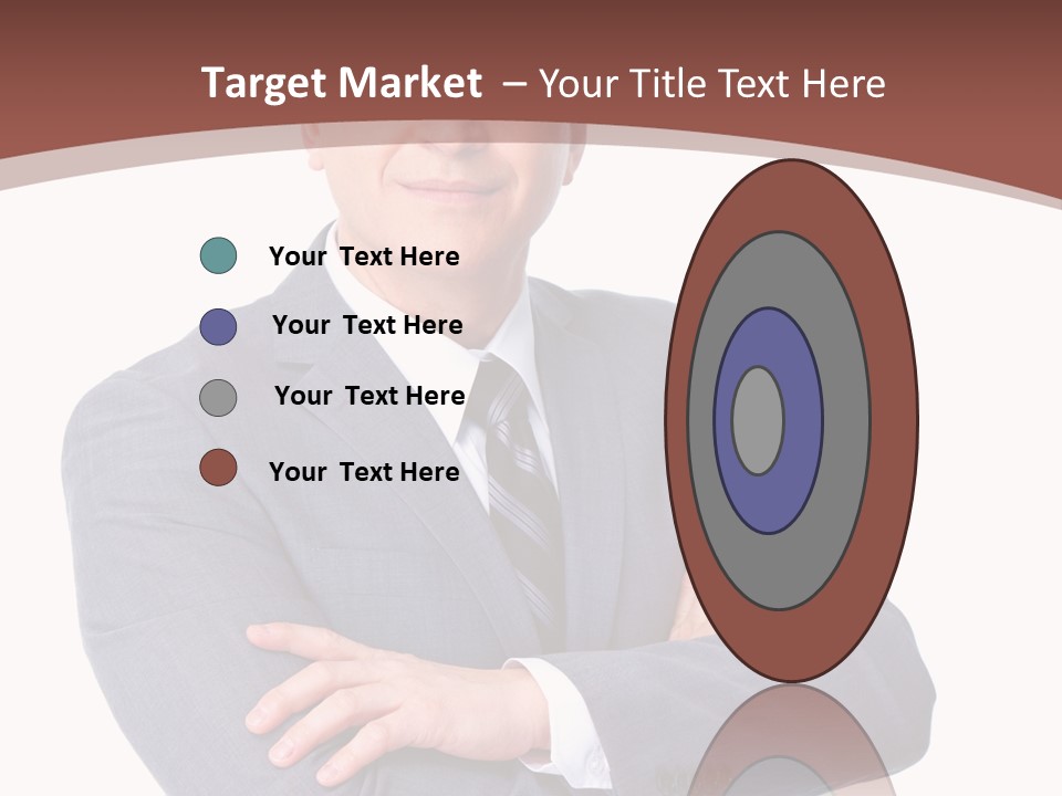 Smiling Manager Bookkeeper PowerPoint Template