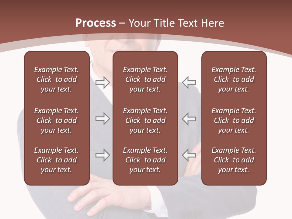 Smiling Manager Bookkeeper PowerPoint Template