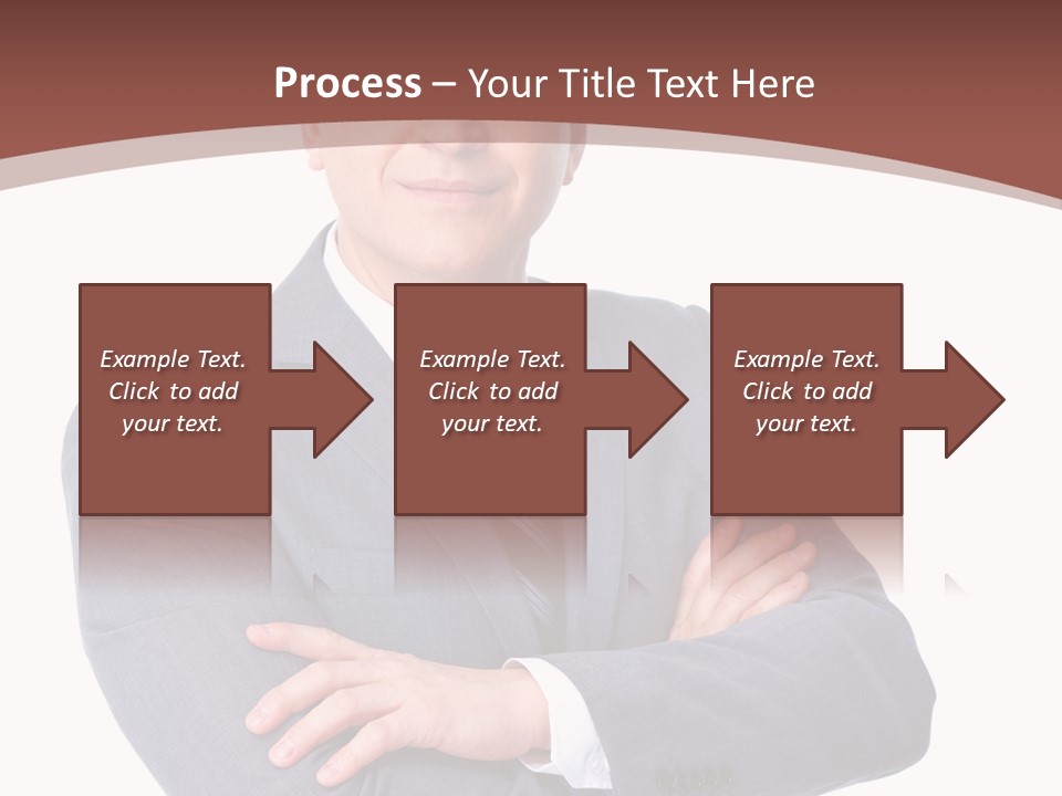 Smiling Manager Bookkeeper PowerPoint Template