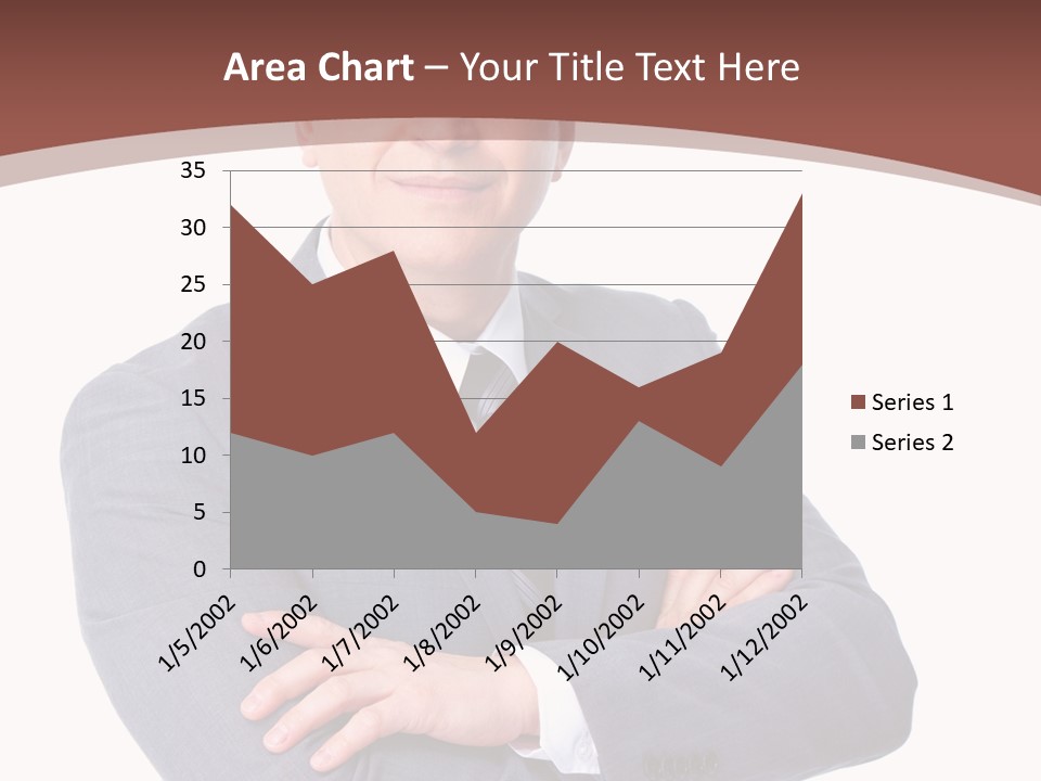 Smiling Manager Bookkeeper PowerPoint Template