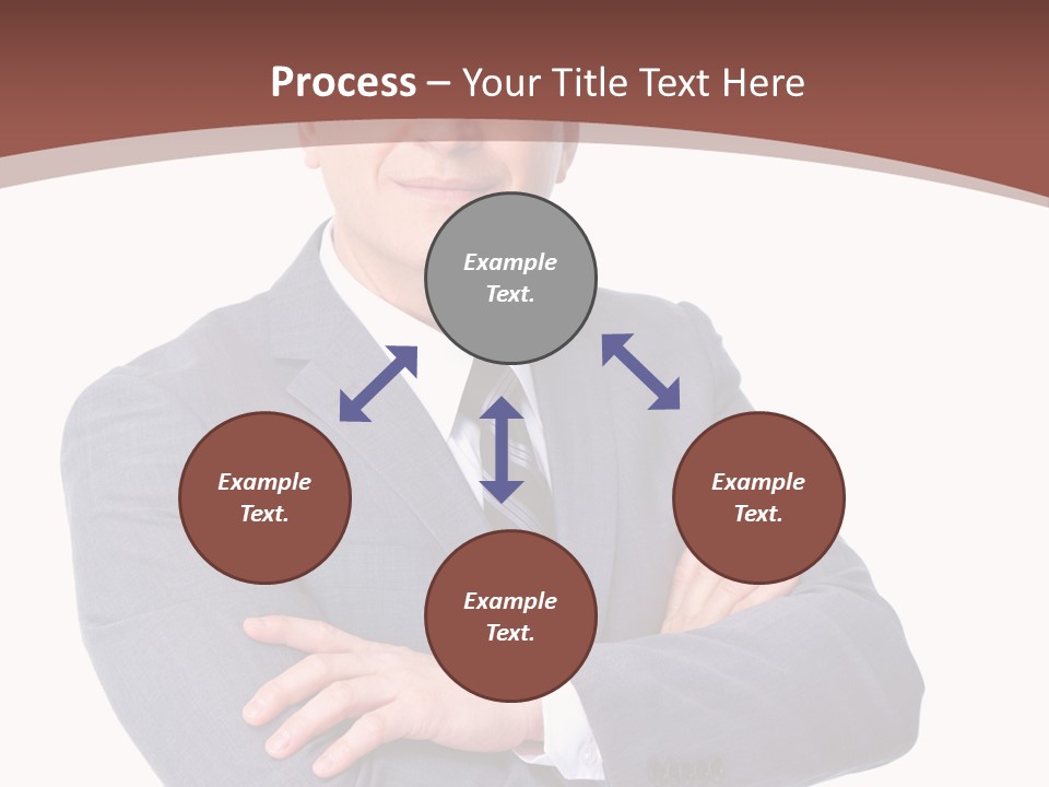 Smiling Manager Bookkeeper PowerPoint Template