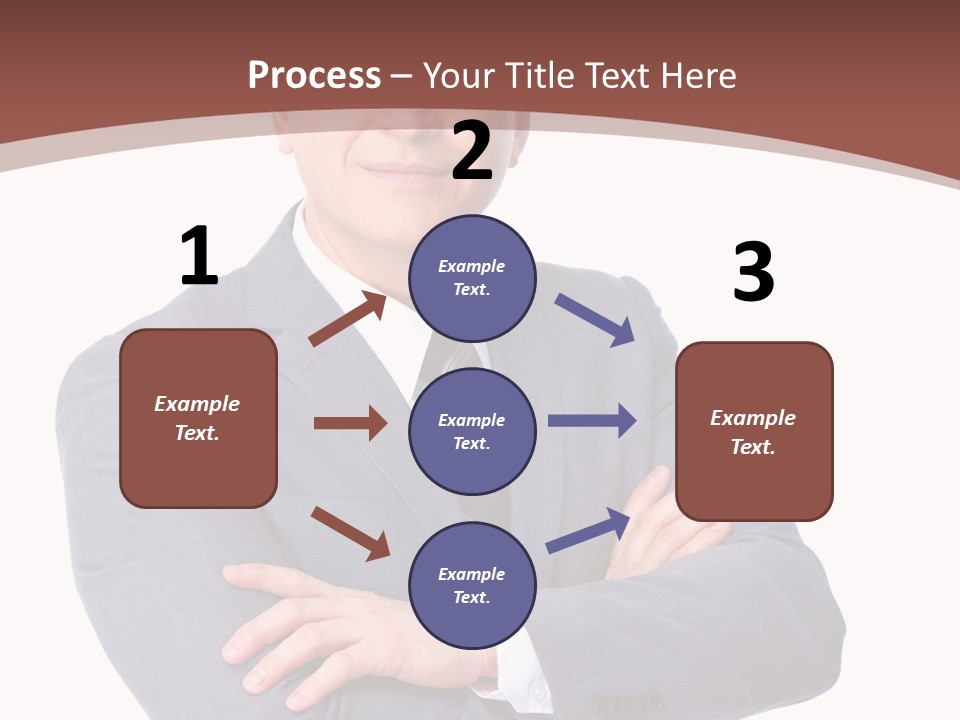 Smiling Manager Bookkeeper PowerPoint Template