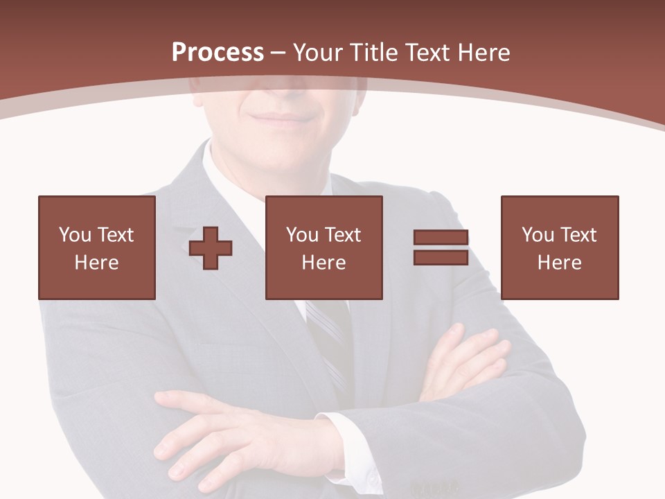 Smiling Manager Bookkeeper PowerPoint Template