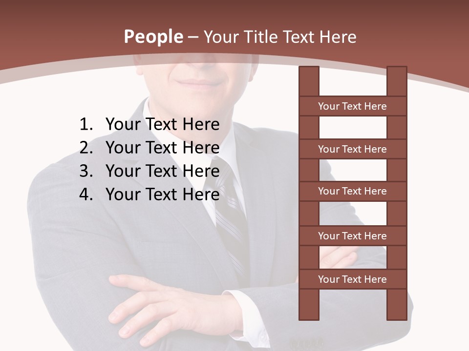 Smiling Manager Bookkeeper PowerPoint Template
