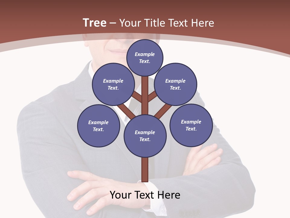 Smiling Manager Bookkeeper PowerPoint Template