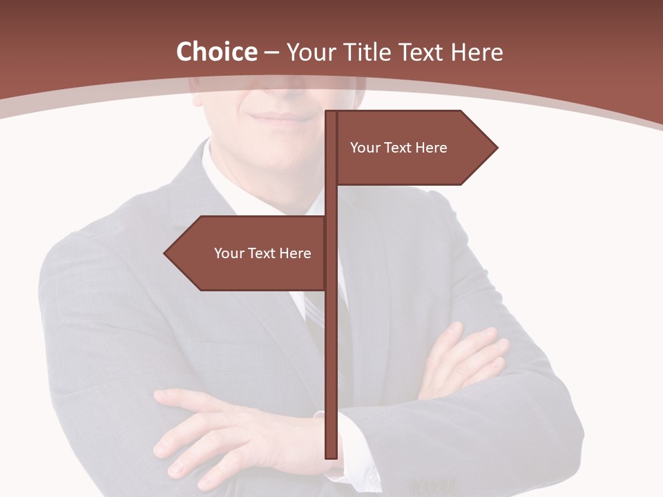 Smiling Manager Bookkeeper PowerPoint Template