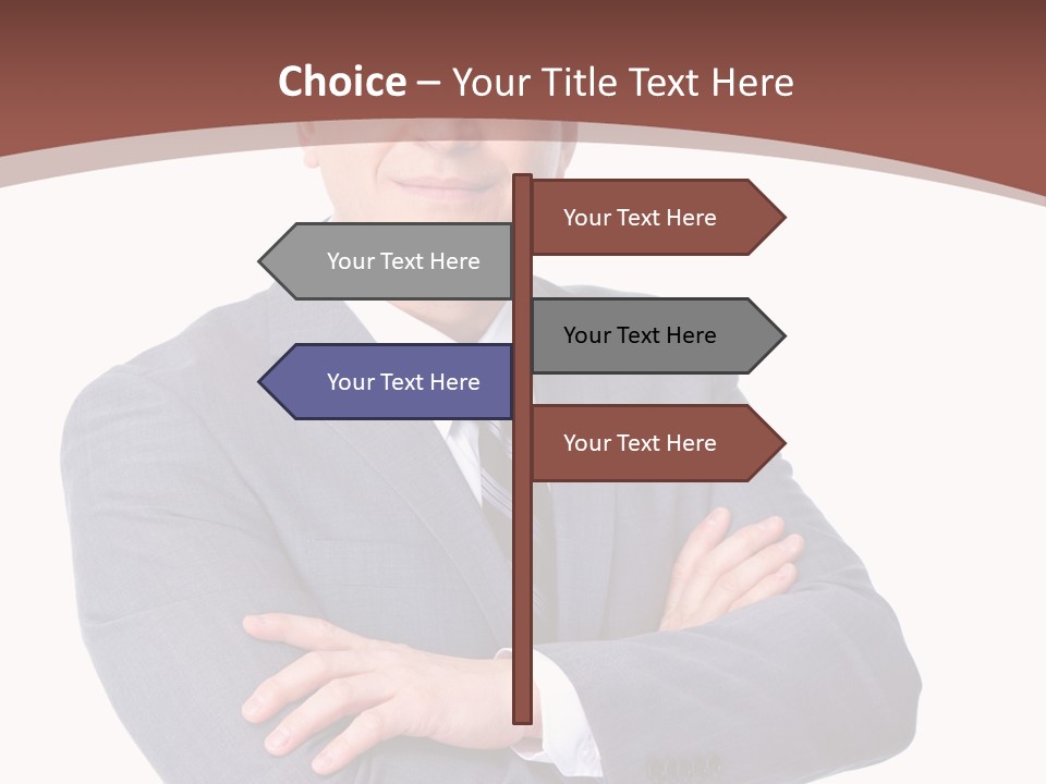 Smiling Manager Bookkeeper PowerPoint Template