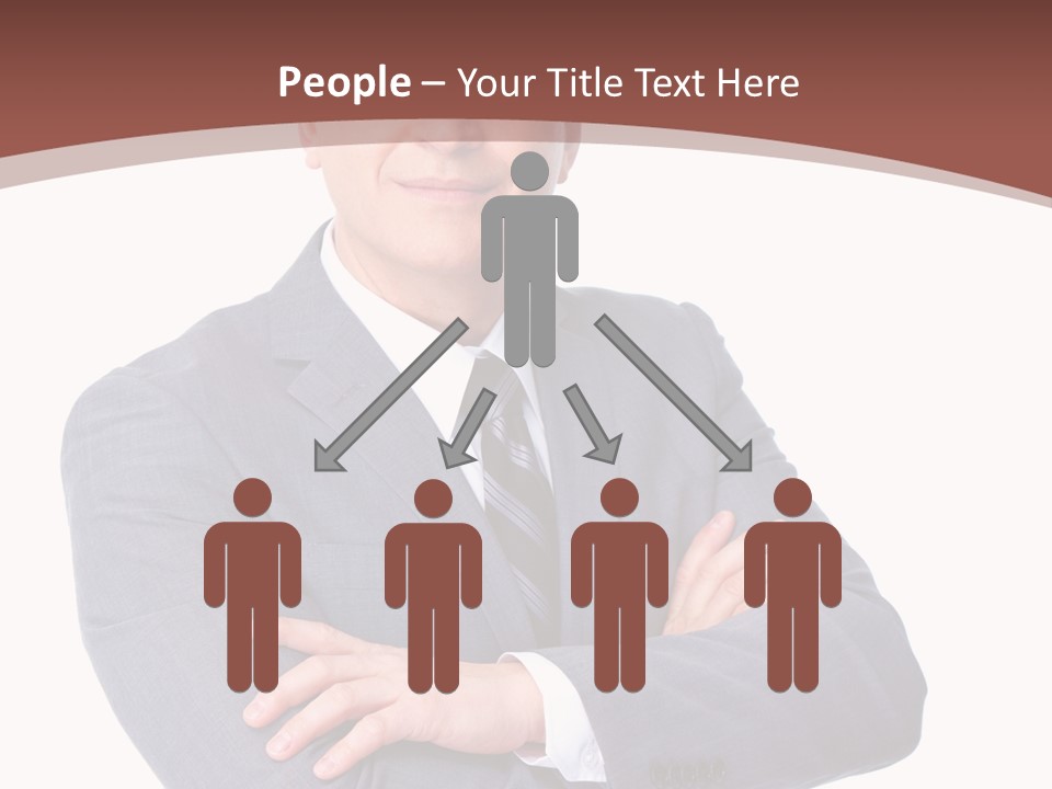 Smiling Manager Bookkeeper PowerPoint Template