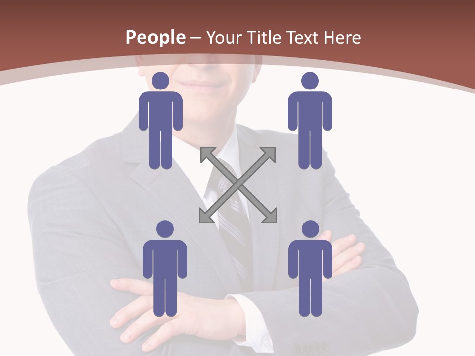 Smiling Manager Bookkeeper PowerPoint Template