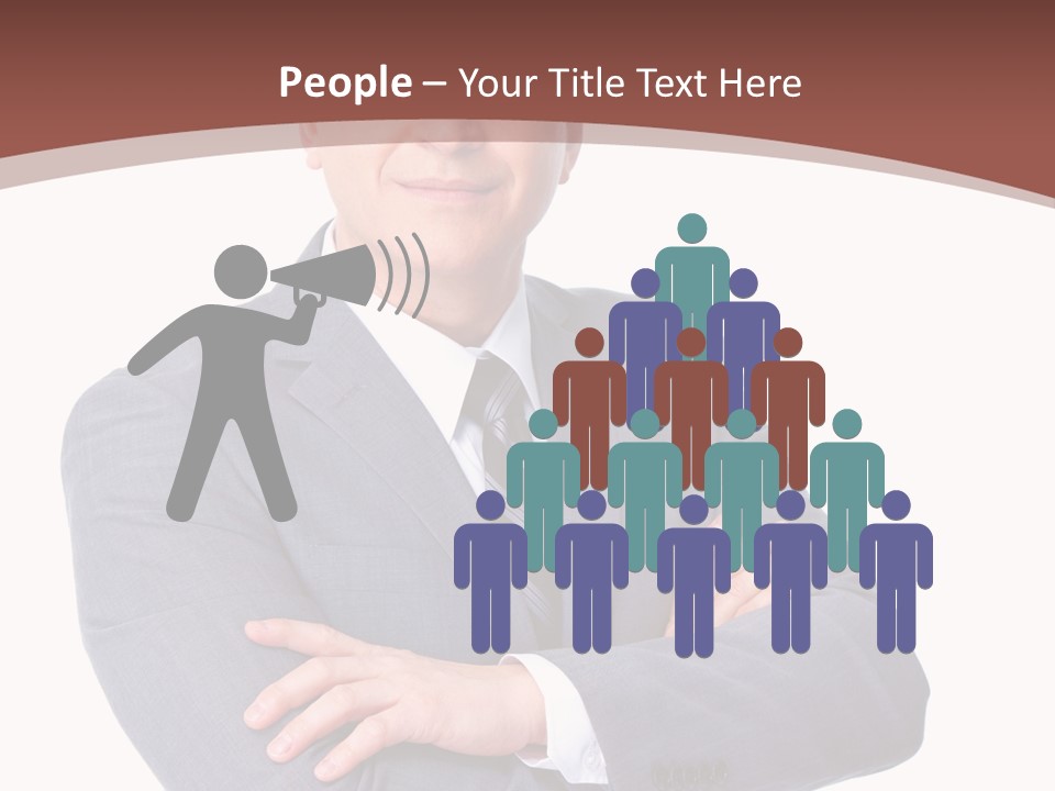 Smiling Manager Bookkeeper PowerPoint Template