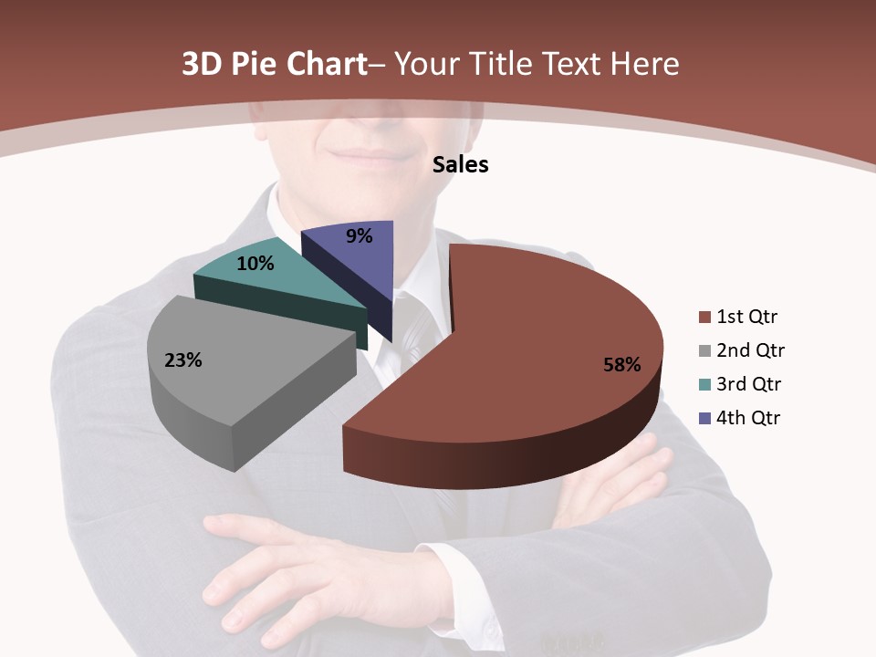Smiling Manager Bookkeeper PowerPoint Template