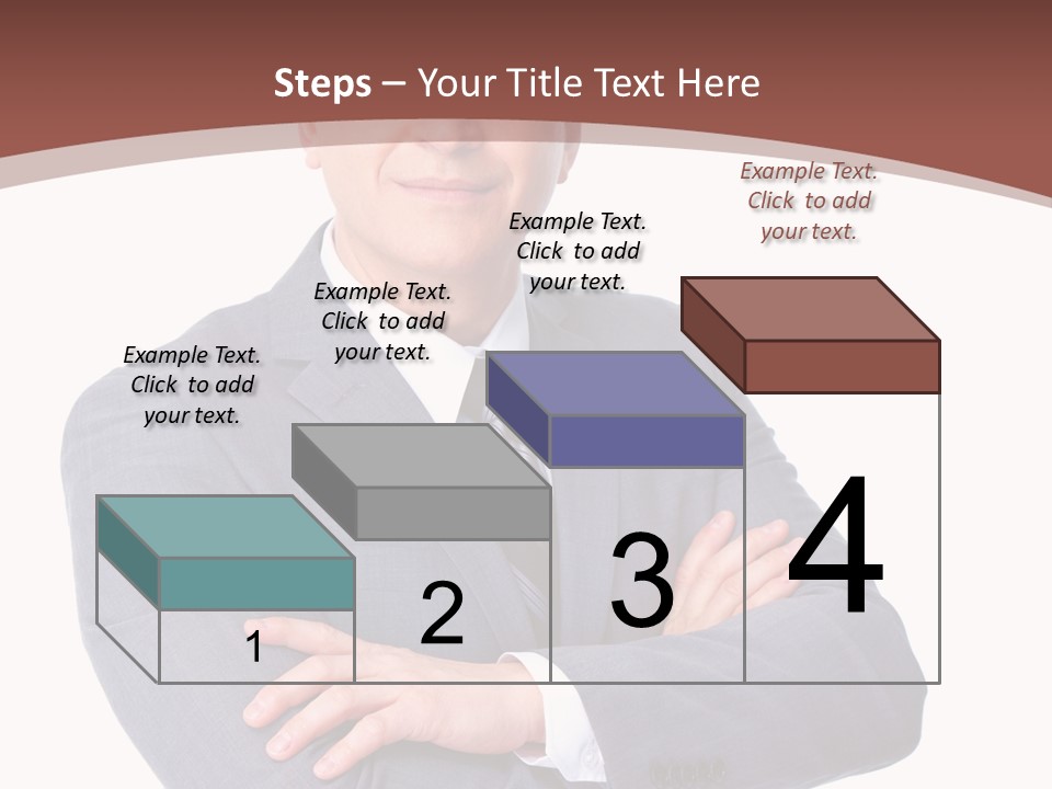 Smiling Manager Bookkeeper PowerPoint Template
