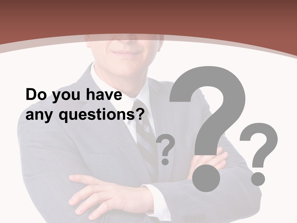 Smiling Manager Bookkeeper PowerPoint Template