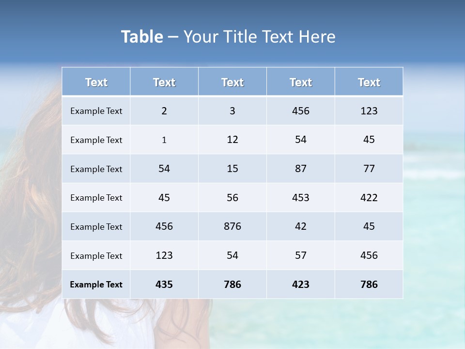 Summer Water Health PowerPoint Template