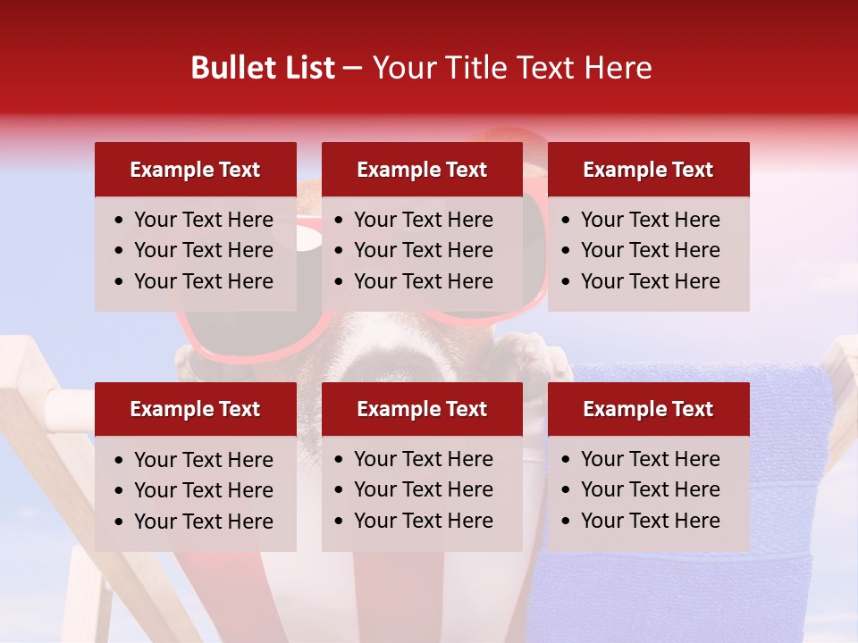 Summertime Tropical Back PowerPoint Template